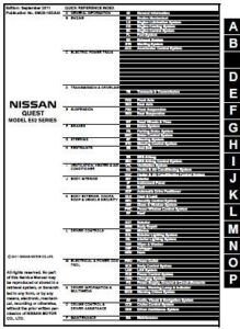 2012 Nissan Quest Model E52 Series Service Repair Manual