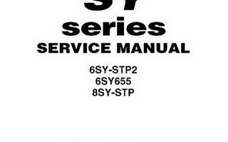 Yanmar SY Series 6SY 8SY Marine Engine Service Manual