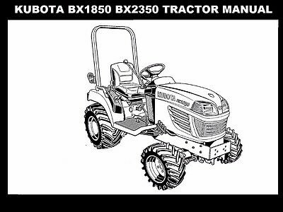 Kubota Bx1850 Bx2350 Sub Compact Tractor Service Manual Kubota Bx1850 Bx2350 Sub Compact Tractor Service Manual