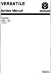 Ford New Holland 150 Versatile Tractor 1981 Operator Maintenance Manual