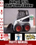 Bobcat 751 G Series Skid Steer Loader Parts Catalog Manual