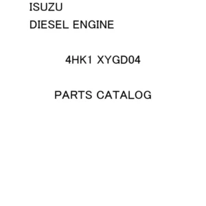 Isuzu 4HK1-Scx-500 Engine Service Repair Manual