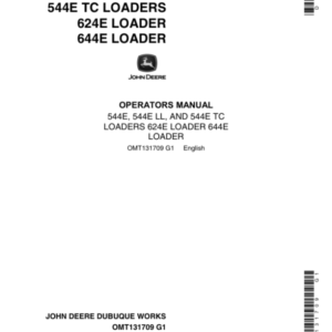 john deere 544e loaders operator’s manual instant download