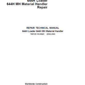 john deere 644h loader 644h material handler repair technical manual.png