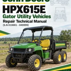 John Deere HPX615E Gator Utility Vehicles Repair Technical Manual (S.N 010001 – 049999)