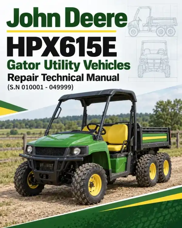 John Deere HPX615E Gator Utility Vehicles Repair Technical Manual (S.N 010001 – 049999)