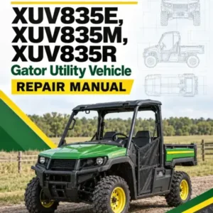 John Deere XUV835E, XUV835M, XUV835R Gator Utility Vehicle Repair Manual